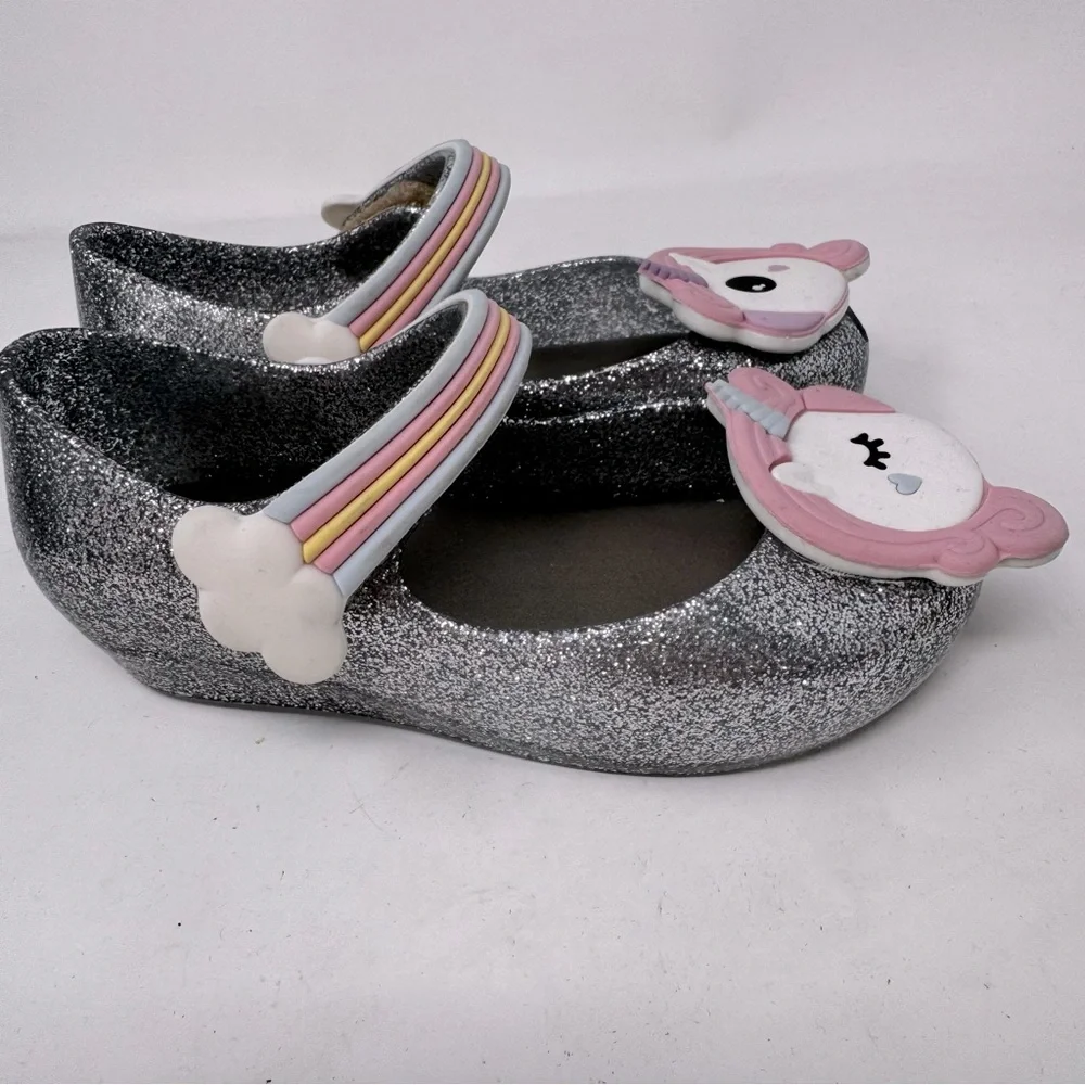 Mini Melissa Baby Girl Toddler Shoes Ultragirl Unicorn Mary Janes NEW US 4
